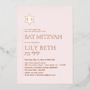 PixDezines Modern Minimalist Ba Mitzvah
