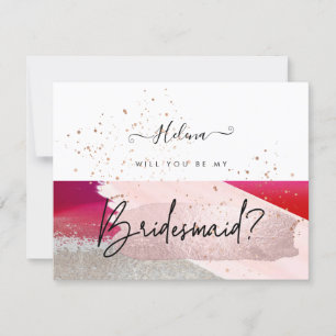 PixDezines Modern Watercolor Red Black Invitation