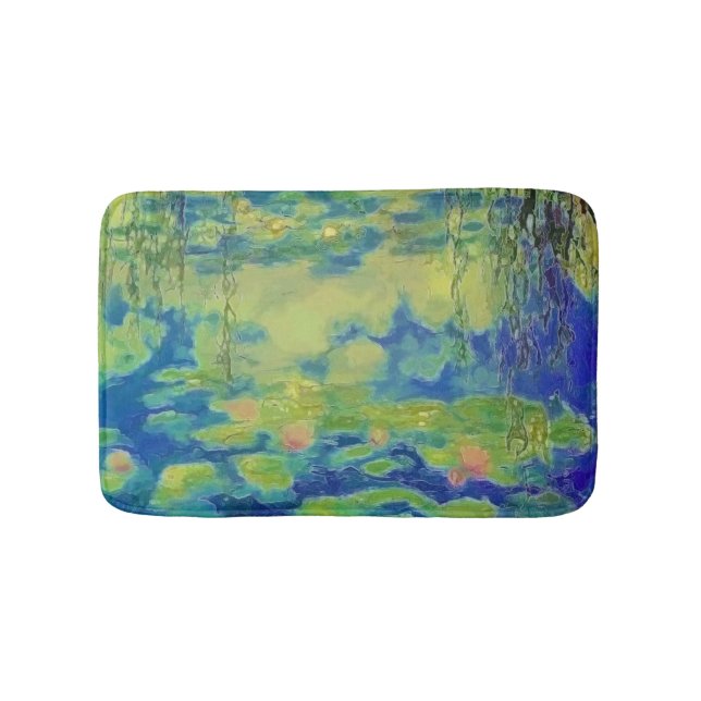 PixDezines monet lily pond at giverny Bath Mat (Front)