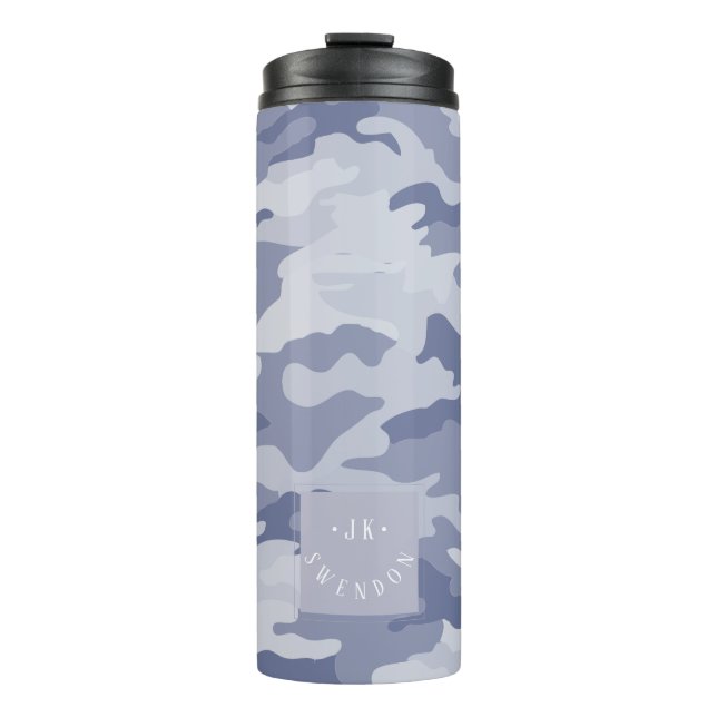 PixDezines Monogram Military Camouflage Thermal Tumbler (Front)