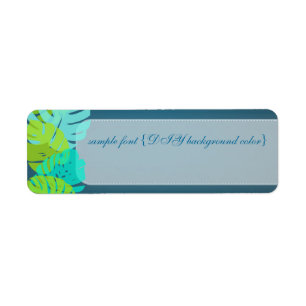 PixDezines monstera feuilles/aqua+chaux