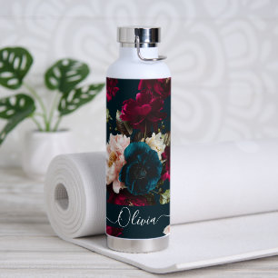 PixDezines Moody Botanical DIY Background Water Bottle