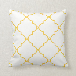 PixDezines moroccan trellis/diy background colors Throw Pillow