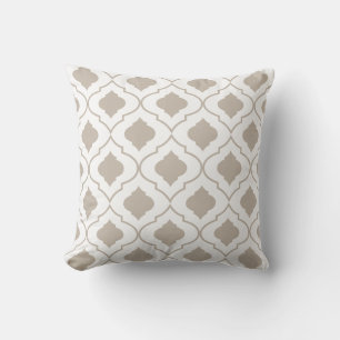 PixDezines moroccan trellis/diy background colours Throw Pillow