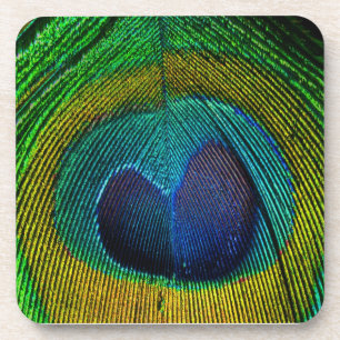 PixDezines neon/psychedelic peacock eye Coaster