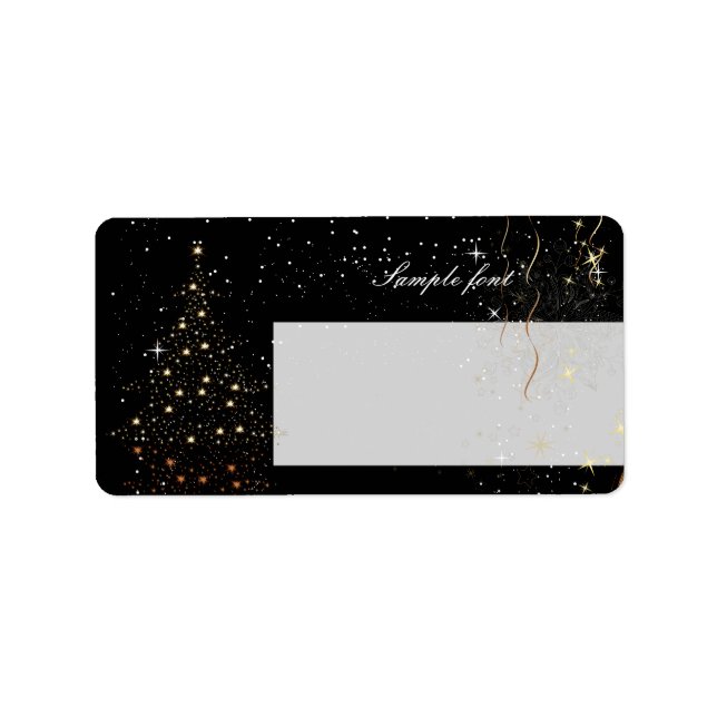 PixDezines Northstar Christmas Tree/DIY colour Label (Front)