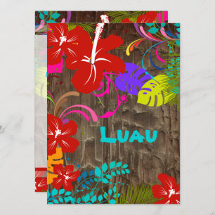 PixDezines Ohana Luau Invitation