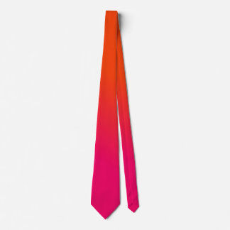 PixDezines Ombre Hot Pink Orange gradient Tie