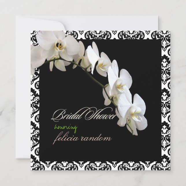 PixDezines orchids/phalaenopsis Invitation (Front)