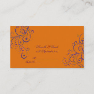 PixDezines Ornament Flourish Swirls place cards