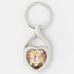 PixDezines Our Lady of Fatima Keychain