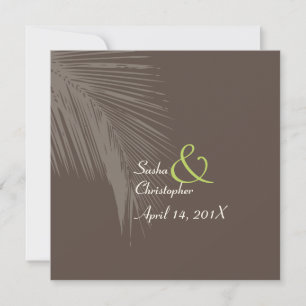 PixDezines palm fronds silhouette Invitation
