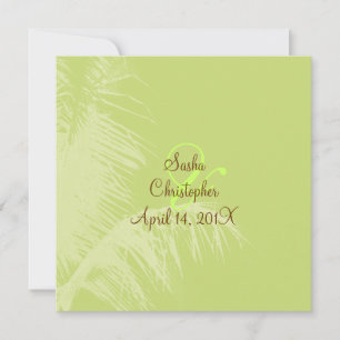 PixDezines palm frons/coconut leaves/diy colours Invitation