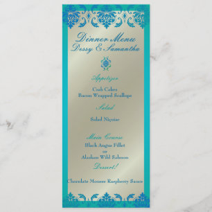 PixDezines paon blue vendome damask, Menu