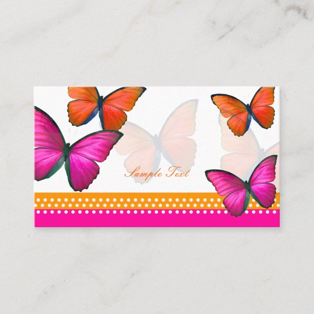 PixDezines Papillon/mitzvah cartes de place (Devant)