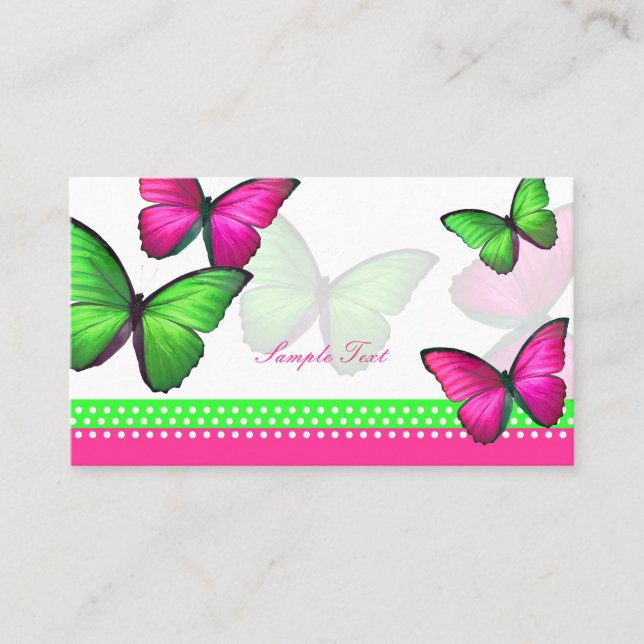 PixDezines Papillon/mitzvah cartes de place (Devant)
