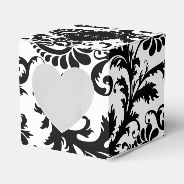 PixDezines pavo damask/DIY colour Favor Box (Front Side)