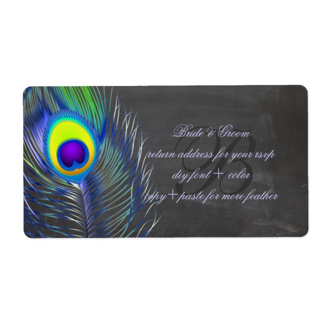 PixDezines peacock/chalkboard (Front)
