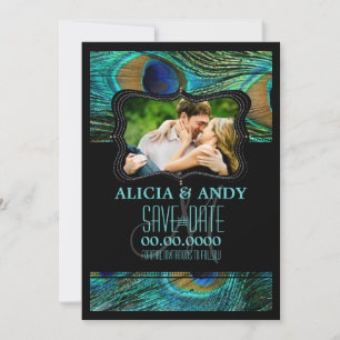 PixDezines peacock/diy events+background Save The Date