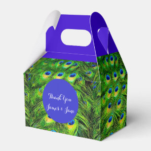 PixDezines peacock feather/diy accent colour Favor Box