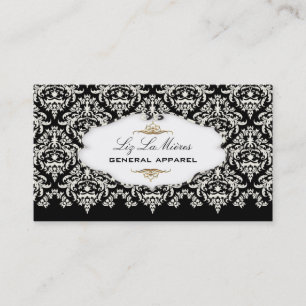 PixDezines Pearl Céline Vintage Damask/DIY colour Business Card