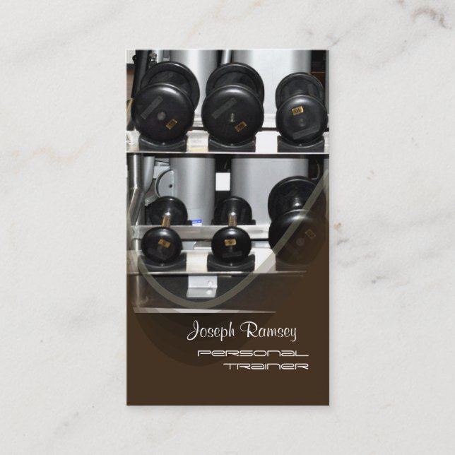 PixDezines Personal Trainer Business Card (Front)