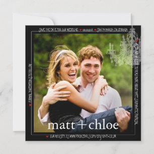 PixDezines photo template+chadelier/save date Save The Date