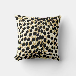 PixDezines pink cheetah/diy colours Throw Pillow