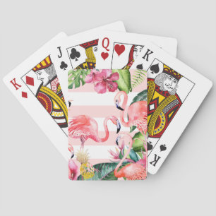 PixDezines Pink Flamingos Playing Cards