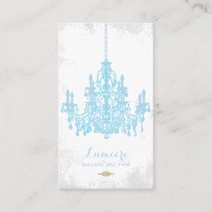 PixDezines placid blue chandelier/DIY colour Business Card