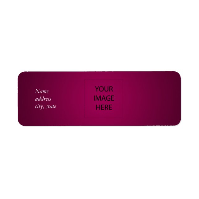 PixDezines Plain Ruby Red Easy Template (Front)