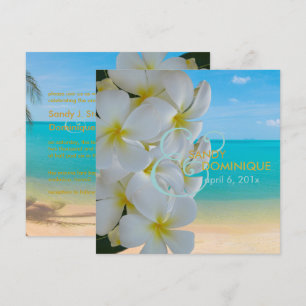 PixDezines Plumeria Lei/beach/tropical wedding Invitation