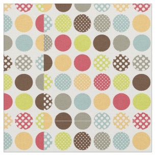 PixDezines polka dots/diy background colour Fabric