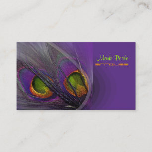 PixDezines Psychedelic Peacock, Customize It! Business Card