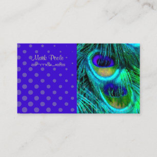 PixDezines Psychedelic Peacock, Customize It! Business Card