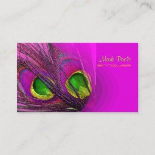 PixDezines Psychedelic Peacock, Customize It! Business Card