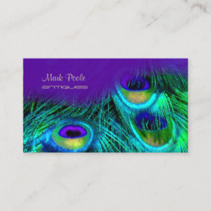 PixDezines Psychedelic Peacock, Customize It! Business Card