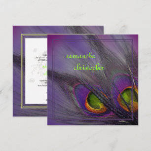 PixDezines Psychedelic Peacock, Customize It! Invitation