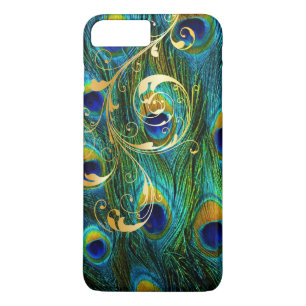 PixDezines Psychedelic Peacock+filigree swirls Case-Mate iPhone Case