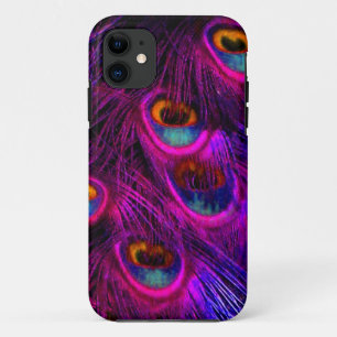 PixDezines Psychedelic Peacock, hot pink Case-Mate iPhone 11 Case