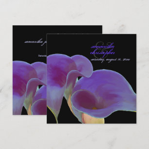 PixDezines purple calla lilies/diy Invitation