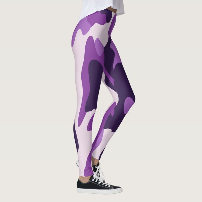 PixDezines Purple Camo Leggings (Right)