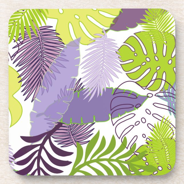 PixDezines rainforest/DIY background colour Coaster (Front)