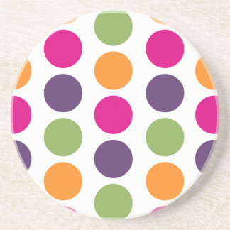 PixDezines Retro Polka Dots/DIY background colour! Coaster