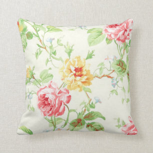 PixDezines rose garden Throw Pillow