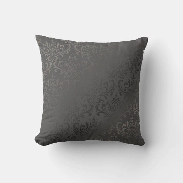 PixDezines rossi damask/diy background colours Throw Pillow (Front)