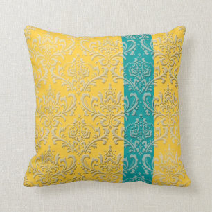 PixDezines rossi damask/diy background colours Throw Pillow