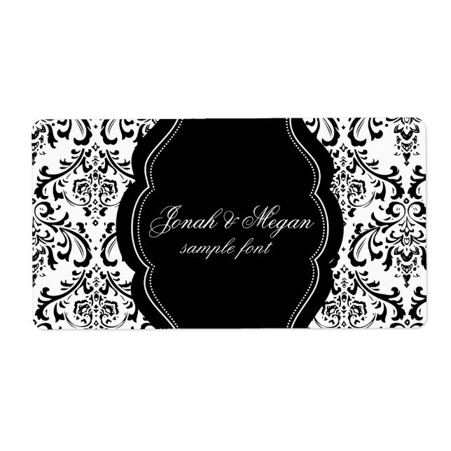 PixDezines Rossi Damask/do-it-yourself/noir+blanc (Devant)
