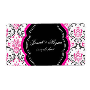 PixDezines Rossi Damask/do-it-yourself/noir+rose c
