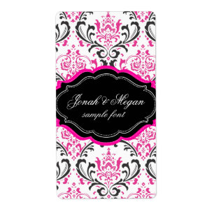 PixDezines Rossi Damask/do-it-yourself/noir+rose c